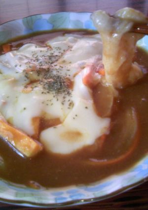 ❀カレーとチーズな、お雑煮❀-レシピのメイン写真