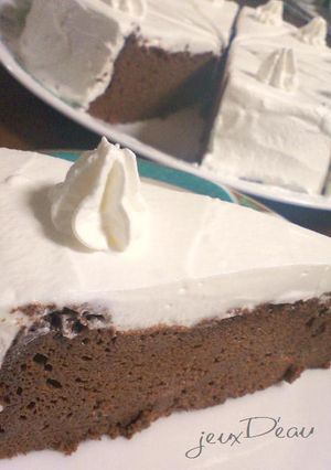 大絶賛❤チョコスフレケーキ-レシピのメイン写真