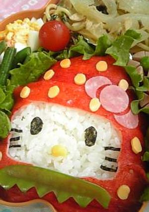 キャラ弁★苺キティー-レシピのメイン写真