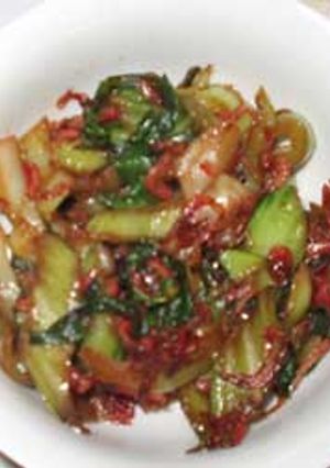 青梗菜と干しえびの炒め物-レシピのメイン写真