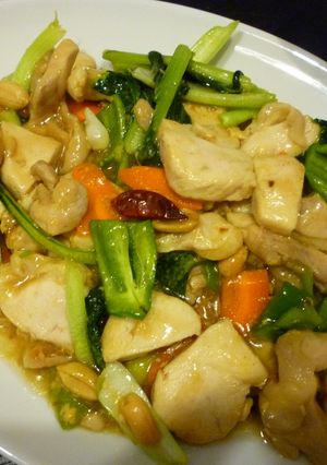 さっぱり　鶏とピーナッツの炒め物-レシピのメイン写真