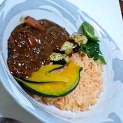 รูปของ ヘルシー！人参ライスの　夏野菜カレー