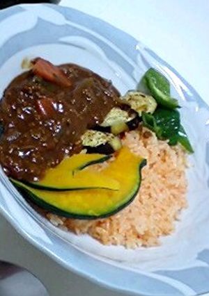ヘルシー！人参ライスの　夏野菜カレー-レシピのメイン写真