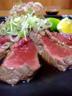 【ヤマサ】牛肉のたたき•ヤマサポン酢だれ-レシピのメイン写真