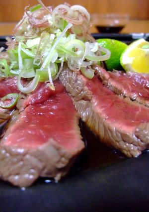 【ヤマサ】牛肉のたたき•ヤマサポン酢だれ-レシピのメイン写真