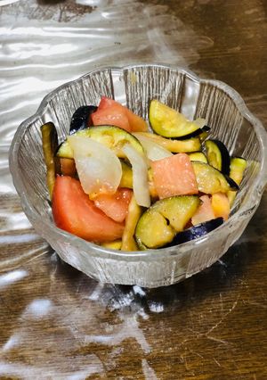 ブラジル・茄子のサラダ（和風バージョン）-レシピのメイン写真