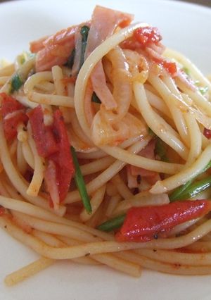 ほうれん草とモッツァレラチーズのパスタ-レシピのメイン写真