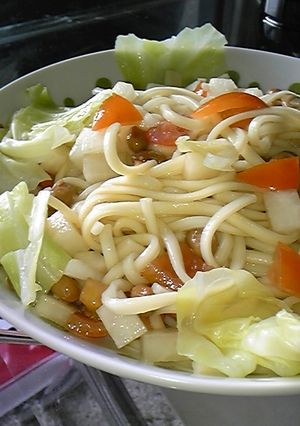 野菜たっぷり納豆うどん-レシピのメイン写真