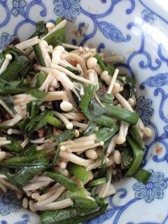 レンジで簡単 ニラとえのきの和えもの-レシピのメイン写真