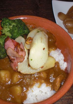 ヘルシー旬のホワイトアスパラカレー-レシピのメイン写真