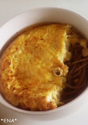 さくふわっ☆豆腐と卵のせお蕎麦♪-レシピのメイン写真
