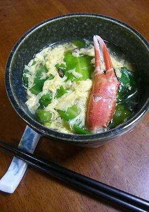 カニ＆レタスのあんかけ★スープ飯-レシピのメイン写真