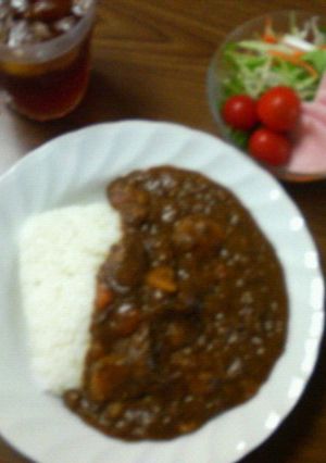 圧力鍋で、トロトロ~牛スジカレー!-レシピのメイン写真
