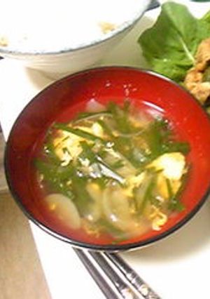 ニラたまたま汁(=∀=)母の味♪-レシピのメイン写真