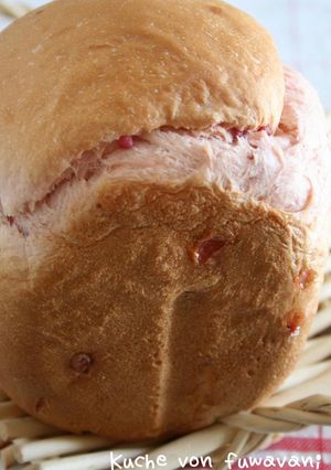 早焼き♡HBで♡粒ジャム苺みるく食パン-レシピのメイン写真