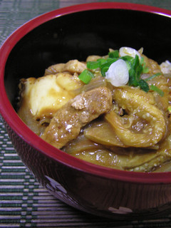 焼き茄子絹揚げ豚カルビの カレー丼^^♪-レシピのメイン写真