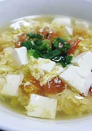 トマトと豆腐、卵のスープ-レシピのメイン写真