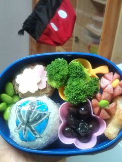 キャラ弁・シンケンジャー☆ブルー弁当-レシピのメイン写真