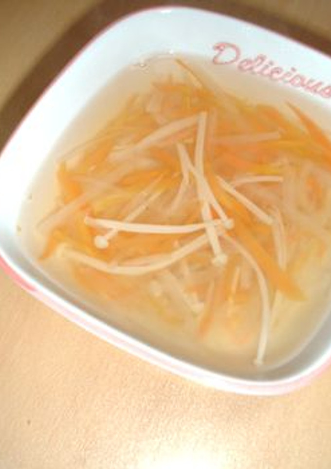 すごくおいしいダイエット！根菜とエノキの千切りスープ-レシピのメイン写真