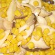 エリンギとコーンの炒め物(つぶの外し方)