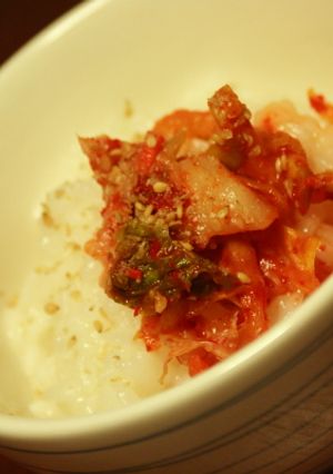 キムチで簡単・美味しい!!中華風おかゆ☆-レシピのメイン写真
