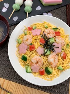 鶏そぼろdeちらし寿司⭐︎ひなまつりにも✿-レシピのメイン写真