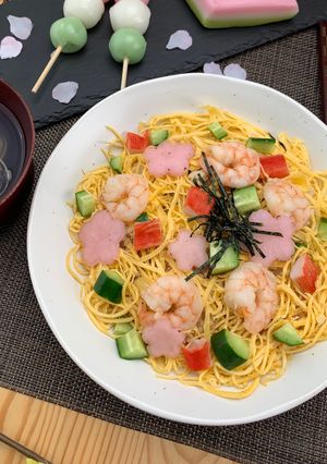 鶏そぼろdeちらし寿司⭐︎ひなまつりにも✿-レシピのメイン写真