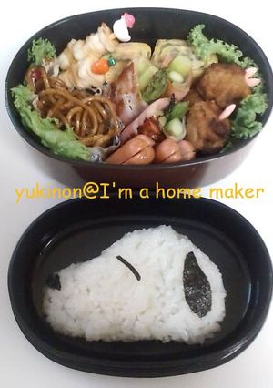 キャラ弁・スヌーピー-レシピのメイン写真