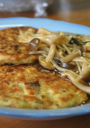 豆腐ハンバーグ(豆腐お好み焼き?)覚え-レシピのメイン写真