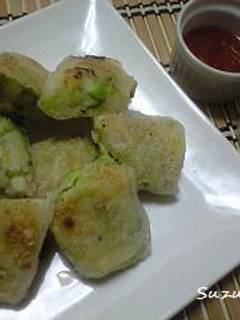 そら豆とじゃがいもの焼き春巻き-レシピのメイン写真