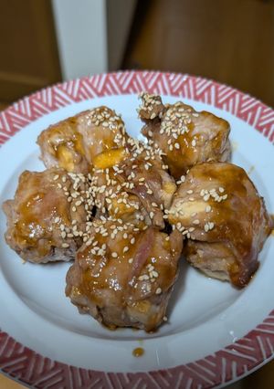 厚揚げで作る!角煮風の肉巻き厚揚げ-レシピのメイン写真