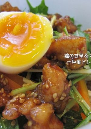 鶏の甘辛味噌＆マヨスパゲティー-レシピのメイン写真