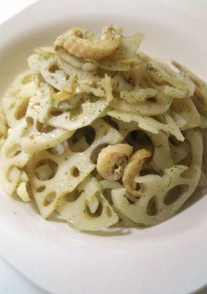 れんこん✿鶏皮✿コンソメ✿ガーリック炒め-レシピのメイン写真