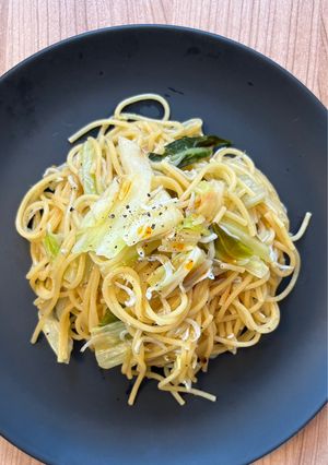 【ワンパン】しらすキャベツペペロンチーノ-レシピのメイン写真