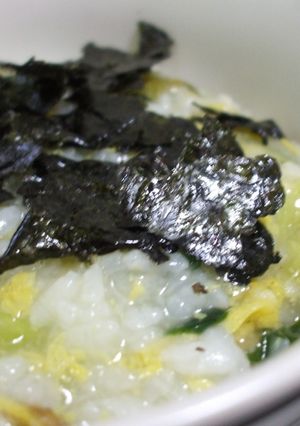 たまごスープdeたまごがゆ-レシピのメイン写真