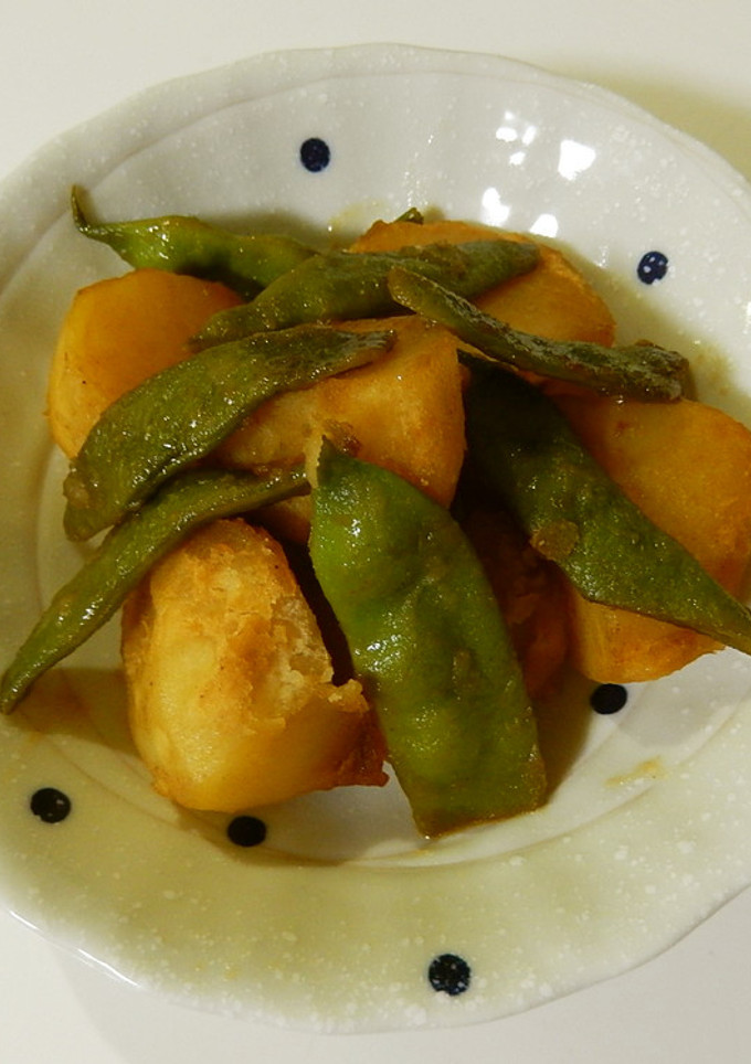 じゃがいもとササギの煮物-レシピのメイン写真