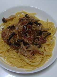 きのことベーコンのクリームパスタ-レシピのメイン写真