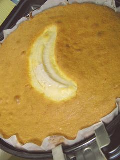 ターンテーブルで、バナナケーキ-レシピのメイン写真