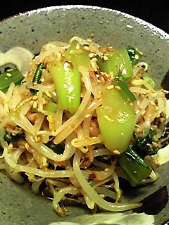 ★もやしと青梗菜のめんつゆ和え★-レシピのメイン写真