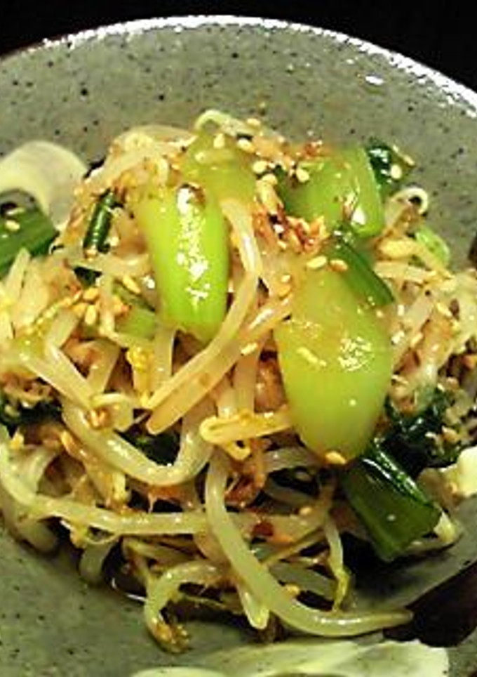 ★もやしと青梗菜のめんつゆ和え★-レシピのメイン写真