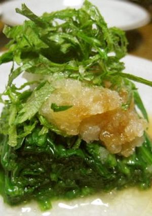 ほうれん草と大葉のおひたし-レシピのメイン写真