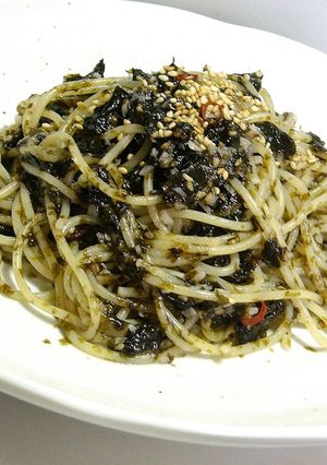 海苔とにんにくのパスタ♪-レシピのメイン写真