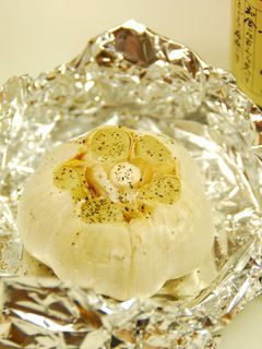 にんにく丸ごと オイルと青しそ塩焼き-レシピのメイン写真