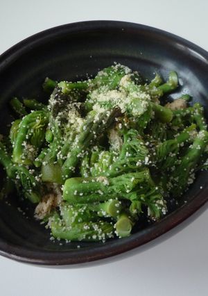 タラの芽で１品！たらこバター炒め-レシピのメイン写真