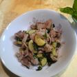 バジルたっぷり♪豚肉とズッキーニ炒め