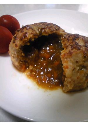 なかからﾄﾛｰﾘ★ｶﾚｰﾊﾝﾊﾞｰｸﾞ-レシピのメイン写真
