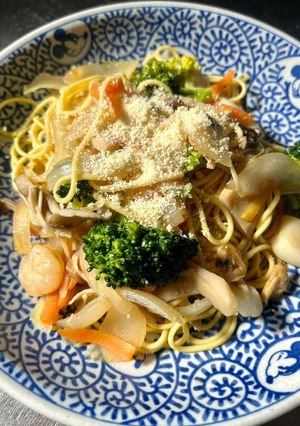 和風シーフードパスタ-レシピのメイン写真