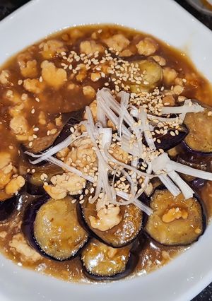 減塩・茄子の鶏そぼろあんかけ煮-レシピのメイン写真