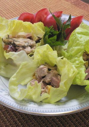 だしをとった昆布を使ってマヨ豚レタス巻-レシピのメイン写真