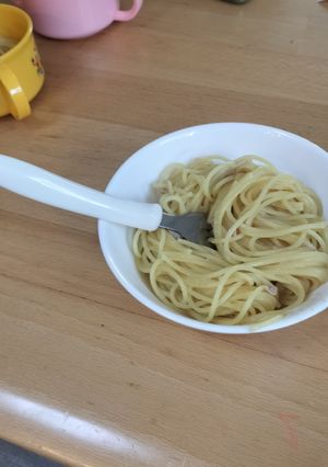 楽しいガーリック パスタ-レシピのメイン写真